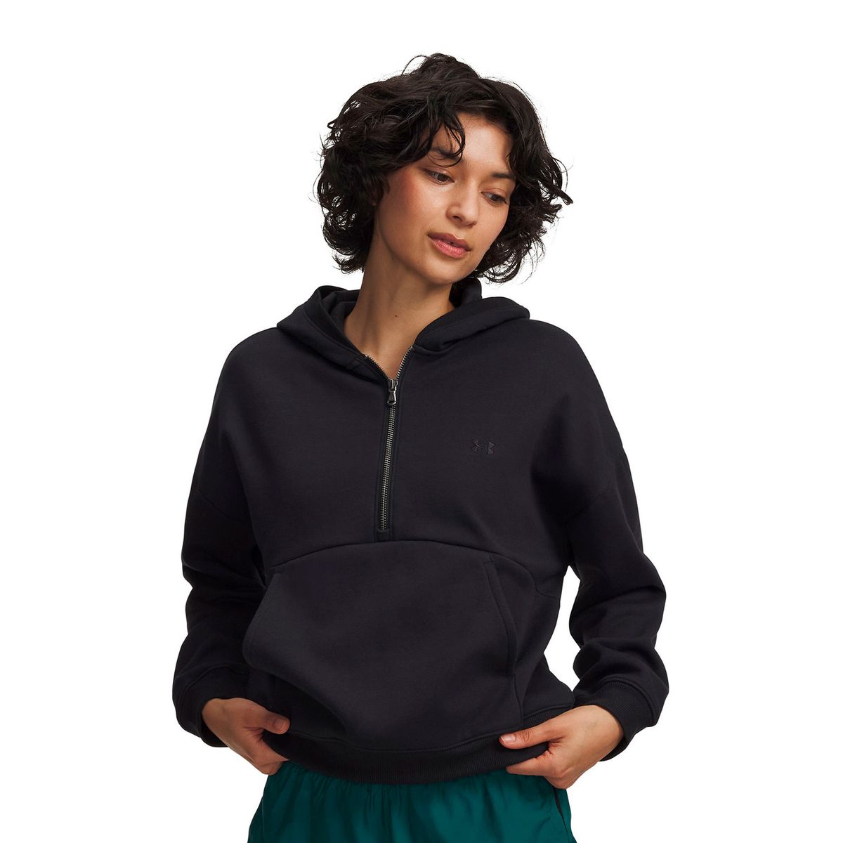 UNDER ARMOUR - Poleron UA Icon Fleece Negro Mujer UNDER ARMOUR