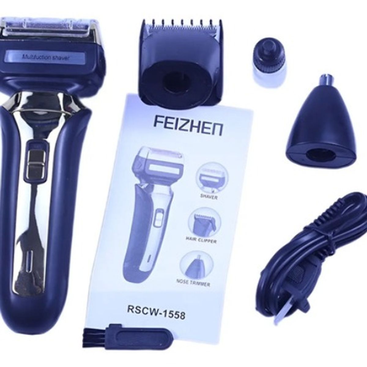 GENERICO - Kit Cortadora Corta Pelo Eléctrica Afeitar Depiladora 3 En 1