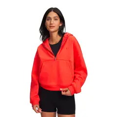 UNDER ARMOUR - Poleron UA Icon Fleece Rojo Mujer