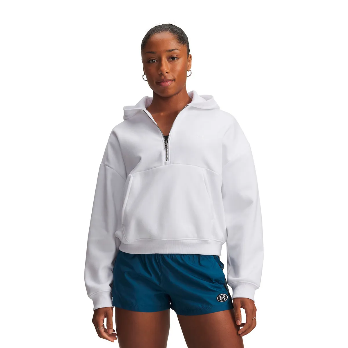UNDER ARMOUR - Poleron UA Icon Fleece Blanco Mujer UNDER ARMOUR