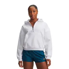 UNDER ARMOUR - Poleron UA Icon Fleece Blanco Mujer