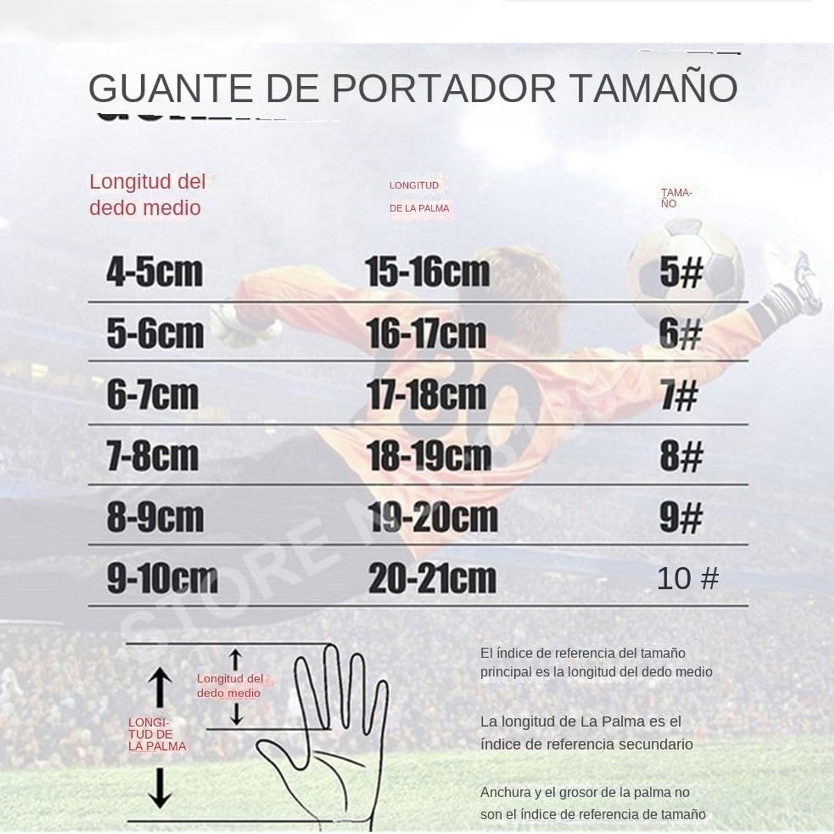 PUREPOWER - Los guantes de portero son adecuados para entrenamientos y partidos para Ninos- NO6