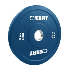 OVERFIT - Disco de Pesa Olimpica Goma 20kg Antideslizante 50mm Gym