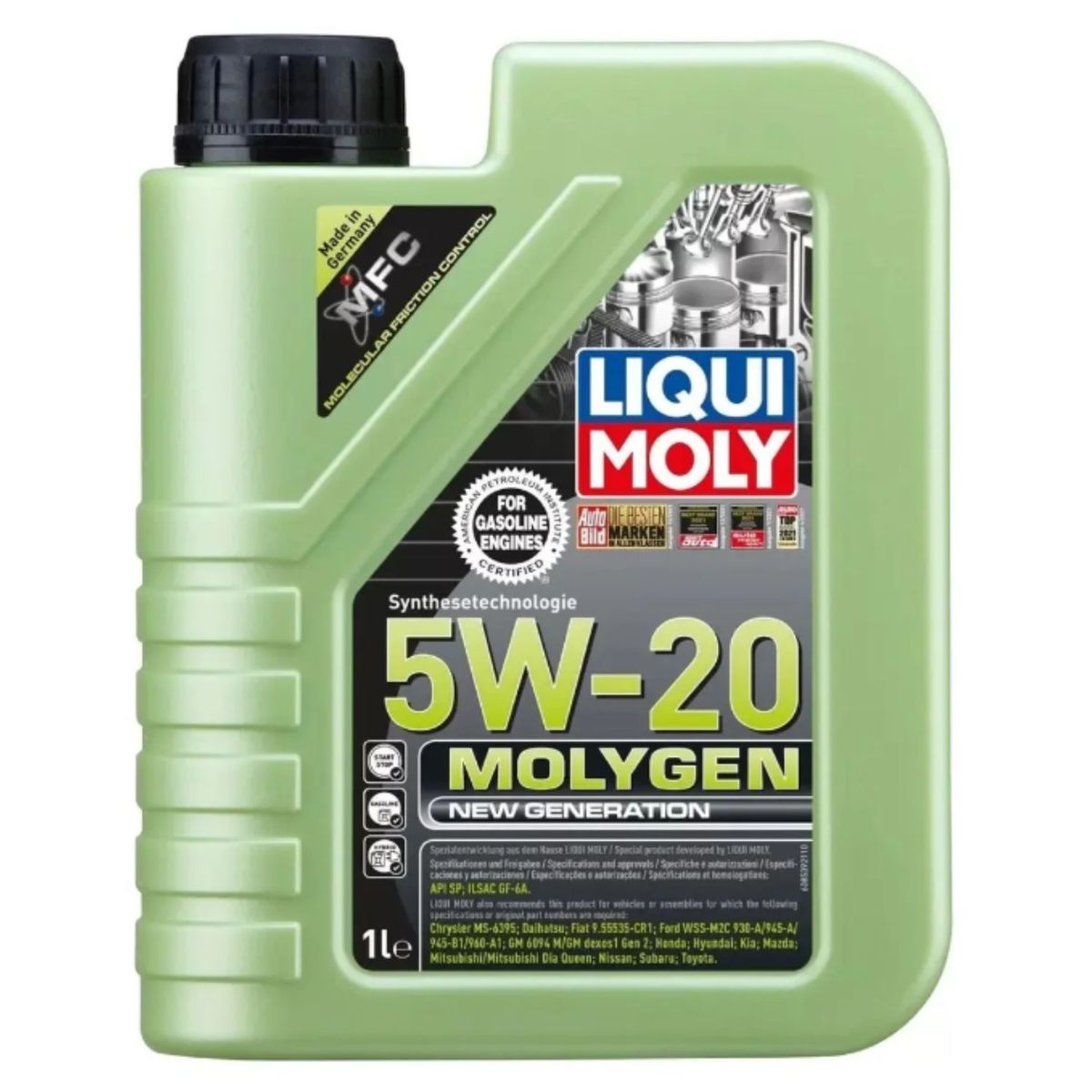 LIQUI MOLY - Aceite Motor 5w20 Molygen 1 Lt. Liqui Moly