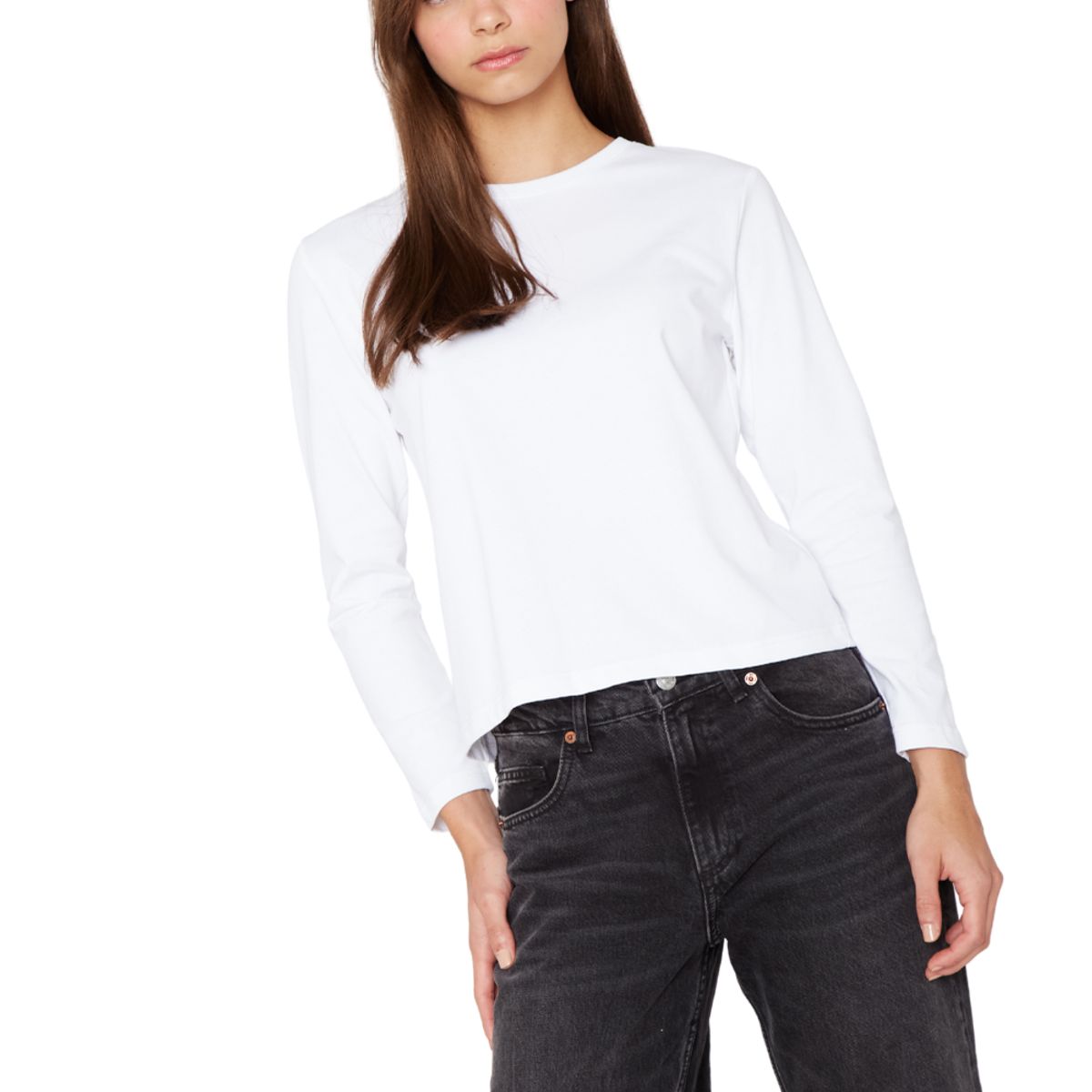 JACINTA TIENDA - Polera Jacinta manga larga blanca Jacinta Tienda