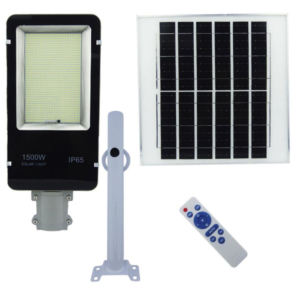 IMPORTCLICK - Foco Brazo Solar 1500 W 1216 LED Placa Metal Control