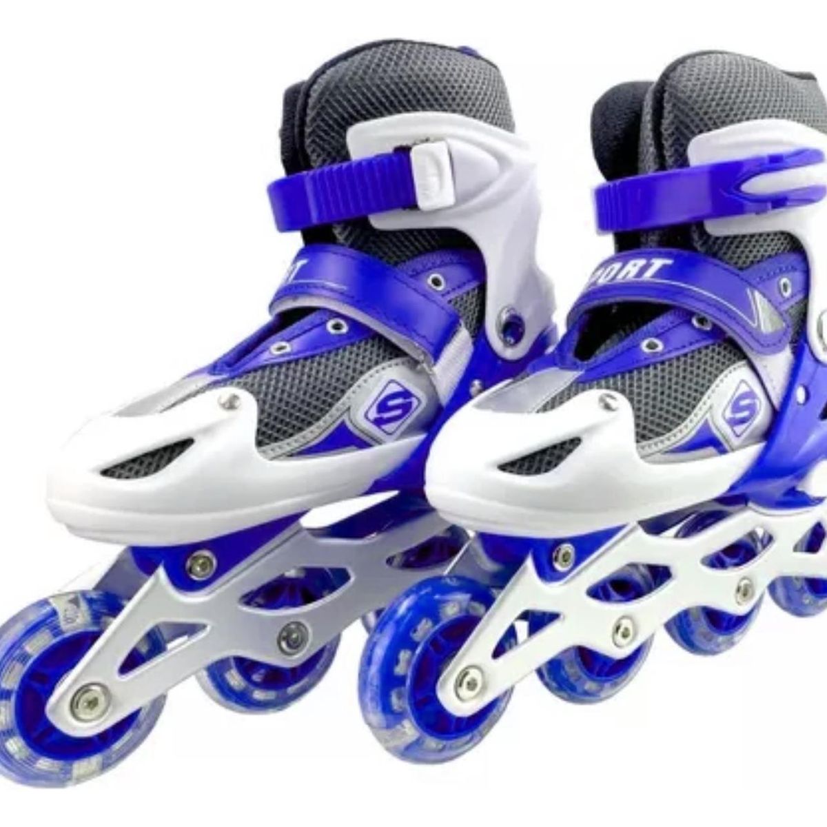 IMPORTCLICK - Patines Roller Línea Juveniles Ajustable Azul M