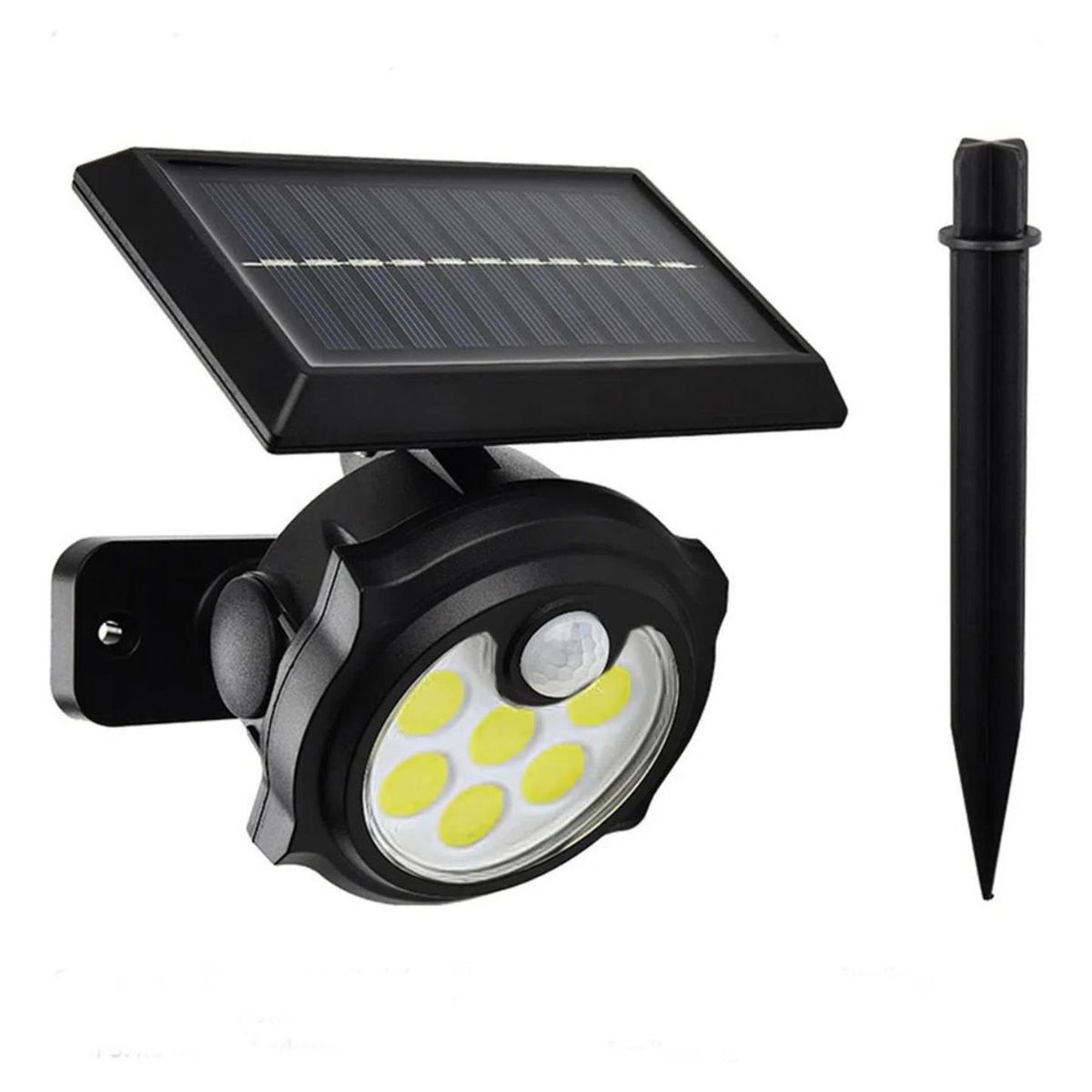 IMPORTCLICK - Foco Lámpara Estaca Panel Solar Sensor Movimiento 42COB