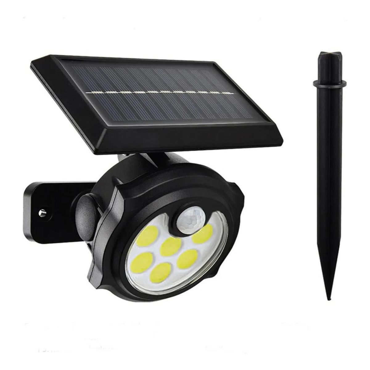 IMPORTCLICK - Foco Lámpara Estaca Panel Solar Sensor Movimiento 42COB
