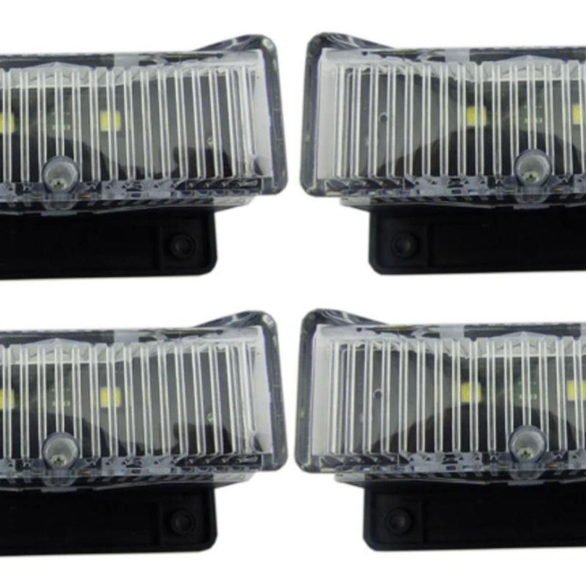 IMPORTCLICK - Set 4 Aplique Solar LED Mini Luz Blanca
