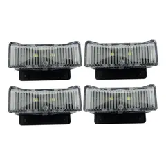 IMPORTCLICK - Set 4 Aplique Solar LED Mini Luz Blanca
