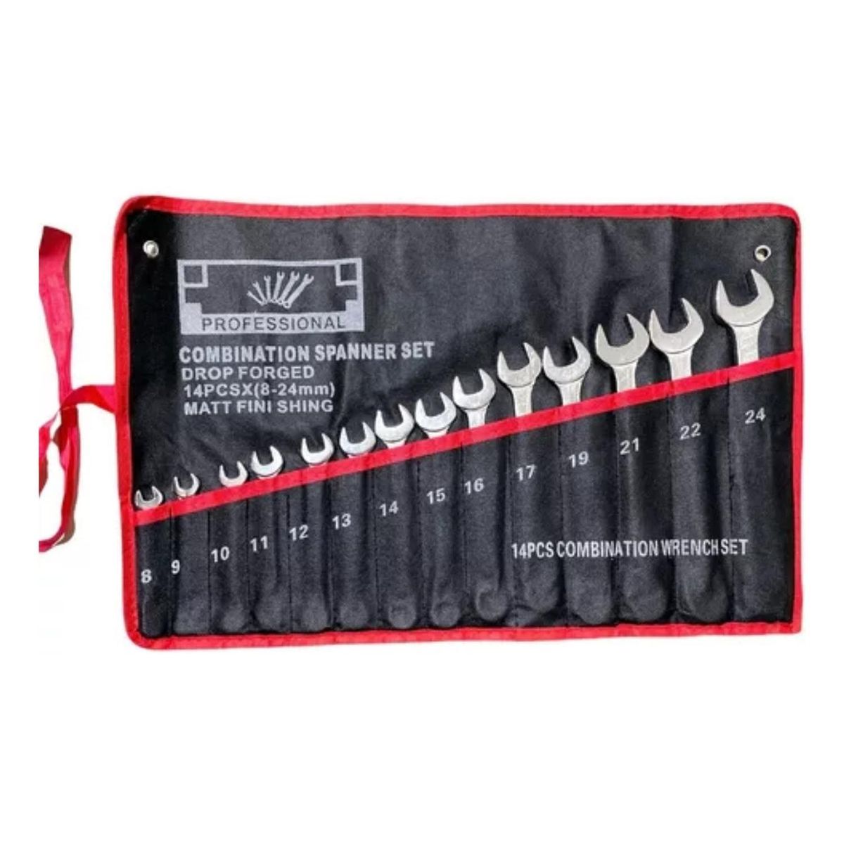 IMPORTCLICK - Juego Llave Combinada Punta Corona 14 Piezas