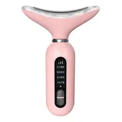 IMPORTCLICK - Masajeador Reductivo SkinCare Cuello Rostro Ultrasónico Rosado
