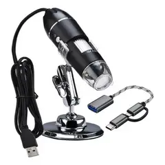 IMPORTCLICK - Microscopio Digital USB 1600x Cámara 8 LED PC