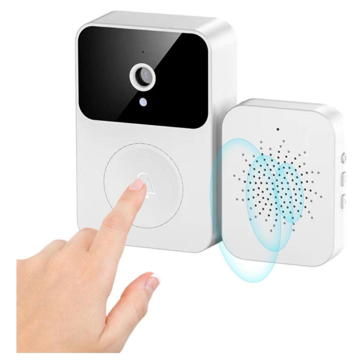 IMPORTCLICK - Timbre Inalámbrico USB Cámara WIFI Exterior Puerta Micrófono