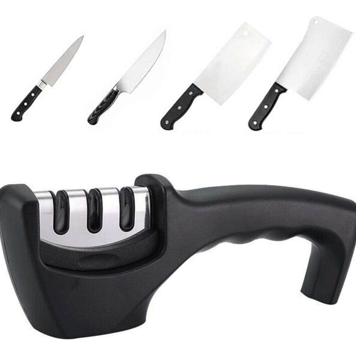 IMPORTCLICK - Afilador Cuchillos Cocina Knife Sharpener 3 Medidas