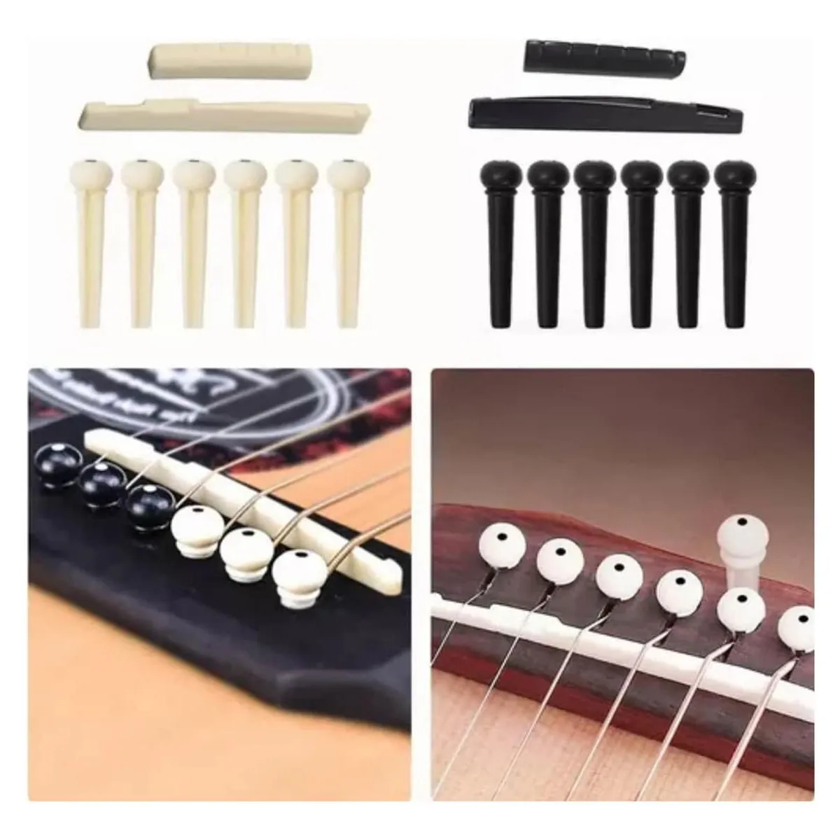 IMPORTCLICK - Kit 66 Accesorios Guitarra Acústica Cuerdas