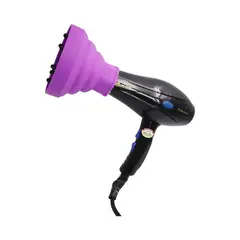 IMPORTCLICK - Difusor Plegable Secador Pelo Silicona 14x4,7 CM Purpura