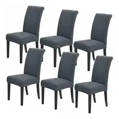 IMPORTCLICK - Pack 6 Funda Silla Tela Gruesa Cuadrille