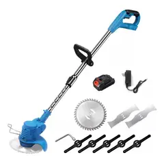 IMPORTCLICK - Podadora Cortadora Orilladora Inalámbrica Pasto Eléctrica 5 Cuchillas