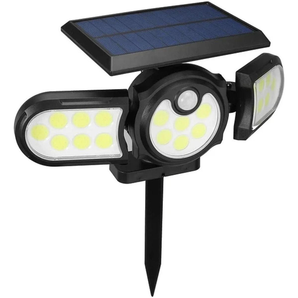 IMPORTCLICK - Foco Lámpara Solar Panel 140 COB Sensor Movimiento 120°