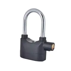 IMPORTCLICK - Candado Antirrobo Inteligente Sonido 3,2x9,5x10 CM Negro