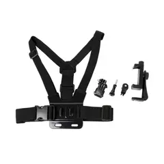 IMPORTCLICK - Kit Soporte Celular Ajustable Arnés Pecho Correa Selfie Compatible Smartphones