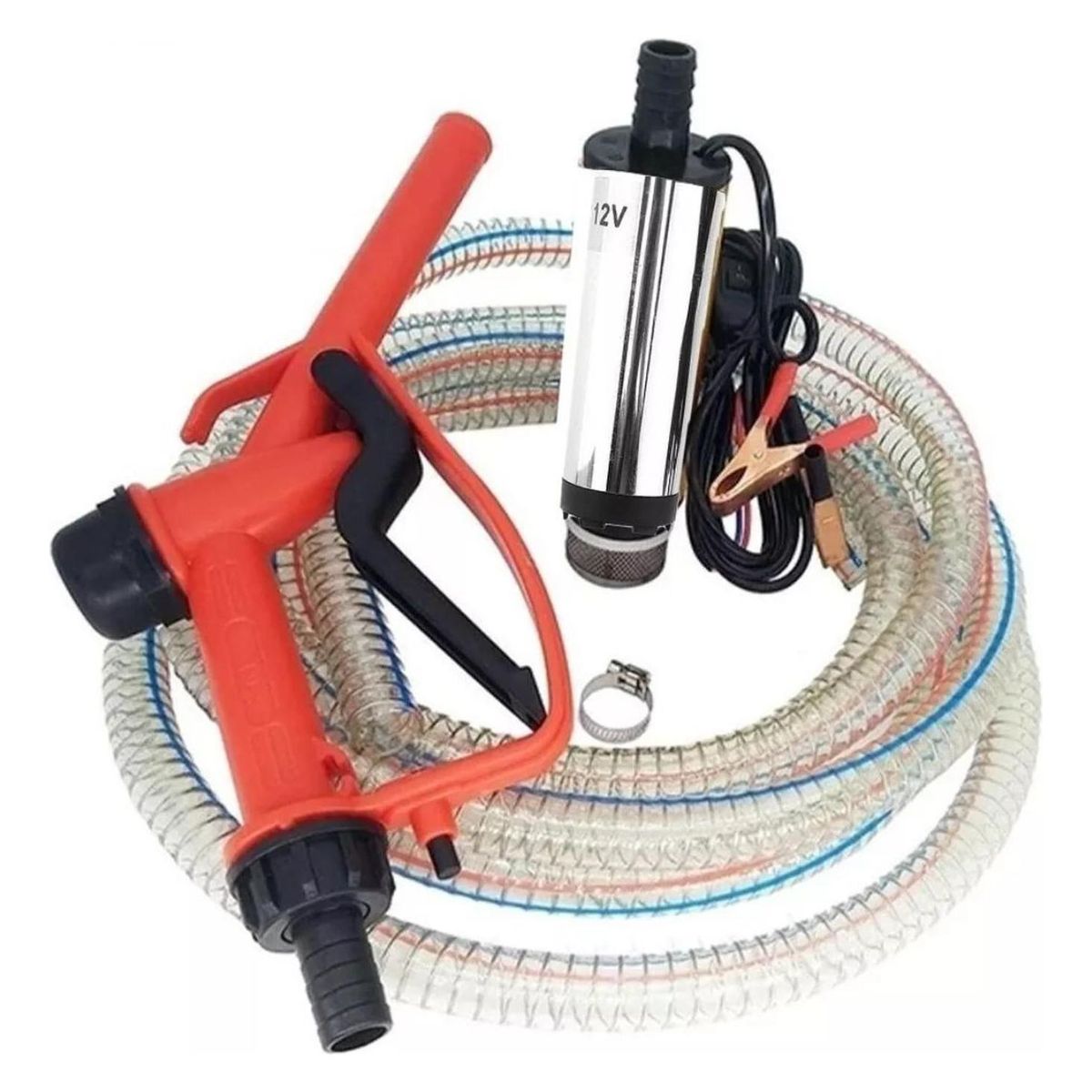 IMPORTCLICK - Kit Bomba Trasvasije Diesel Agua Bencina Combustible 12 V