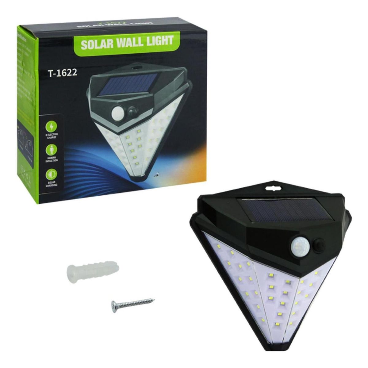 IMPORTCLICK - Foco Solar 39 LED Mini Aplique Pared Sensor