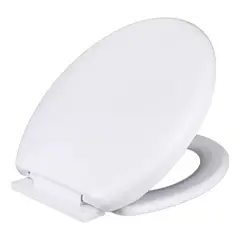IMPORTCLICK - Tapa Baño WC Asiento Inodoro Redondo Universal 6x36x42 CM Blanco