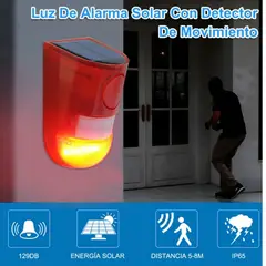 MOVI - ALARMA SOLAR CON SENSOR DE MOVIMIENTO 129 DB IMPERMEABLE- PROTECCIÓN 24/7 SIN CABLES