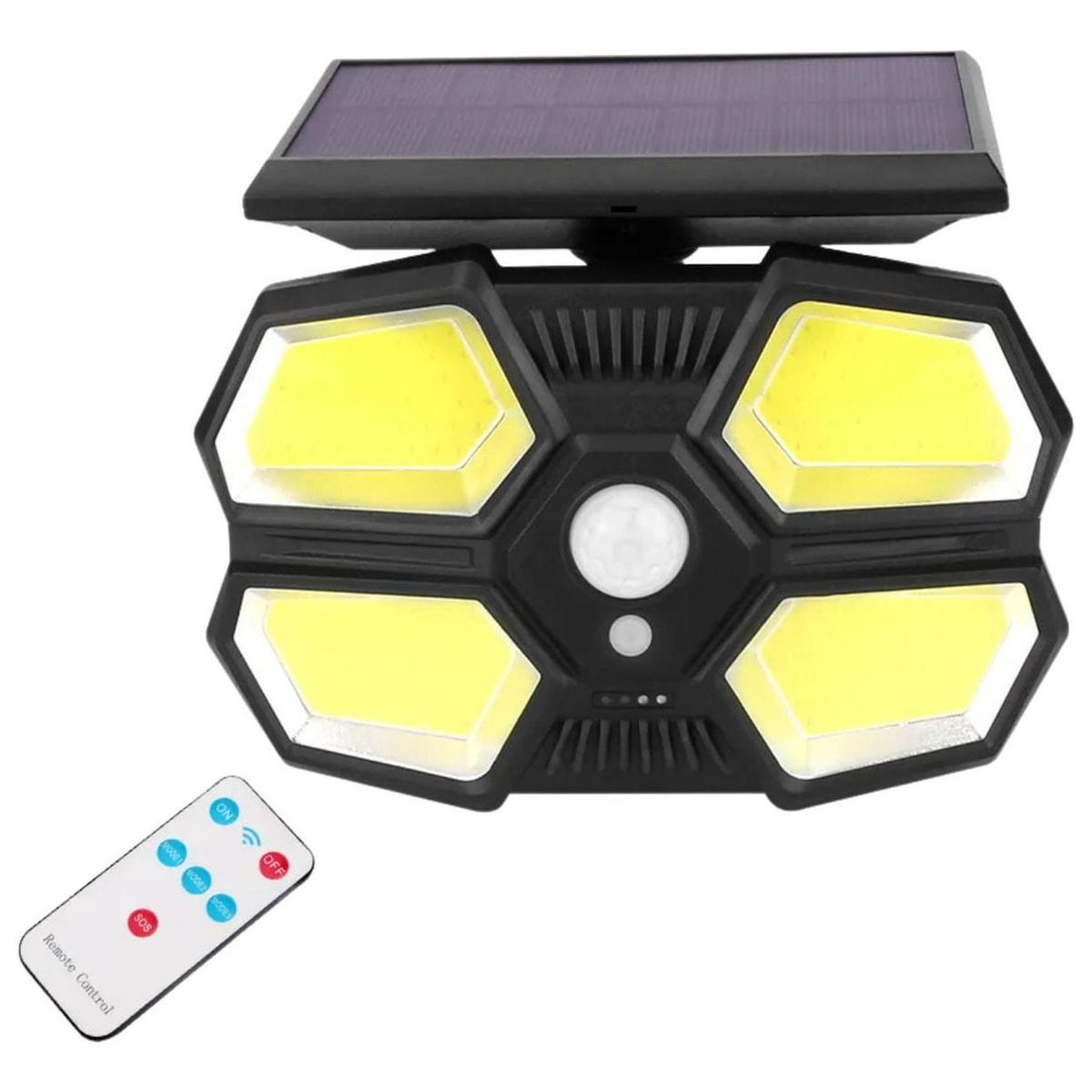 IMPORTCLICK - Foco Lámpara Pared Sensor Movimiento Solar 180LED COBLED