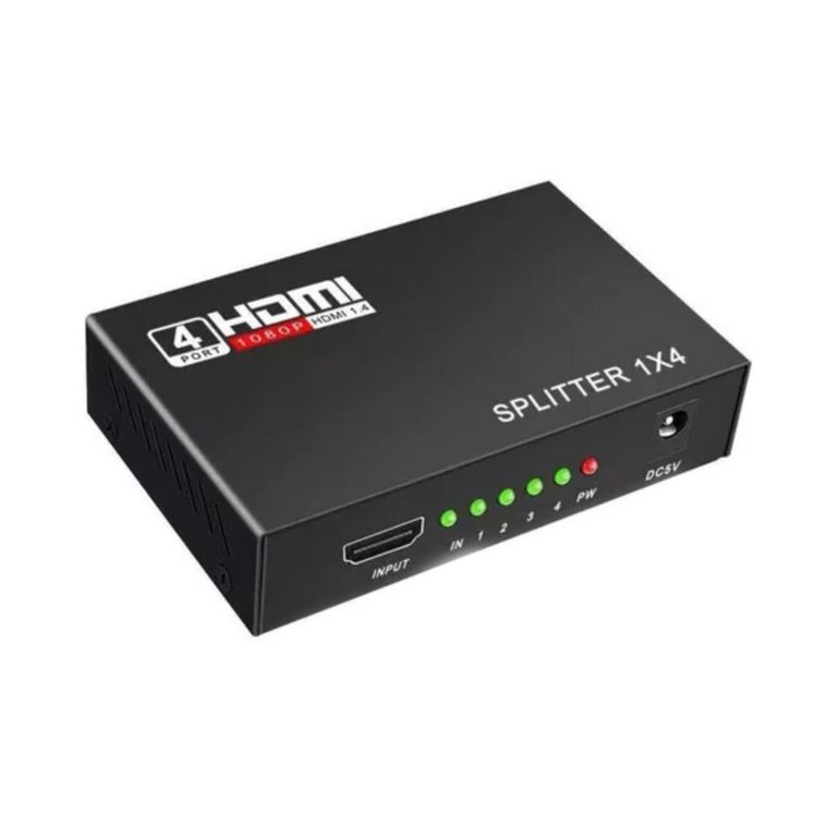 IMPORTCLICK Splitter HDmi 1x4 HD 4K Conecta 4 TV