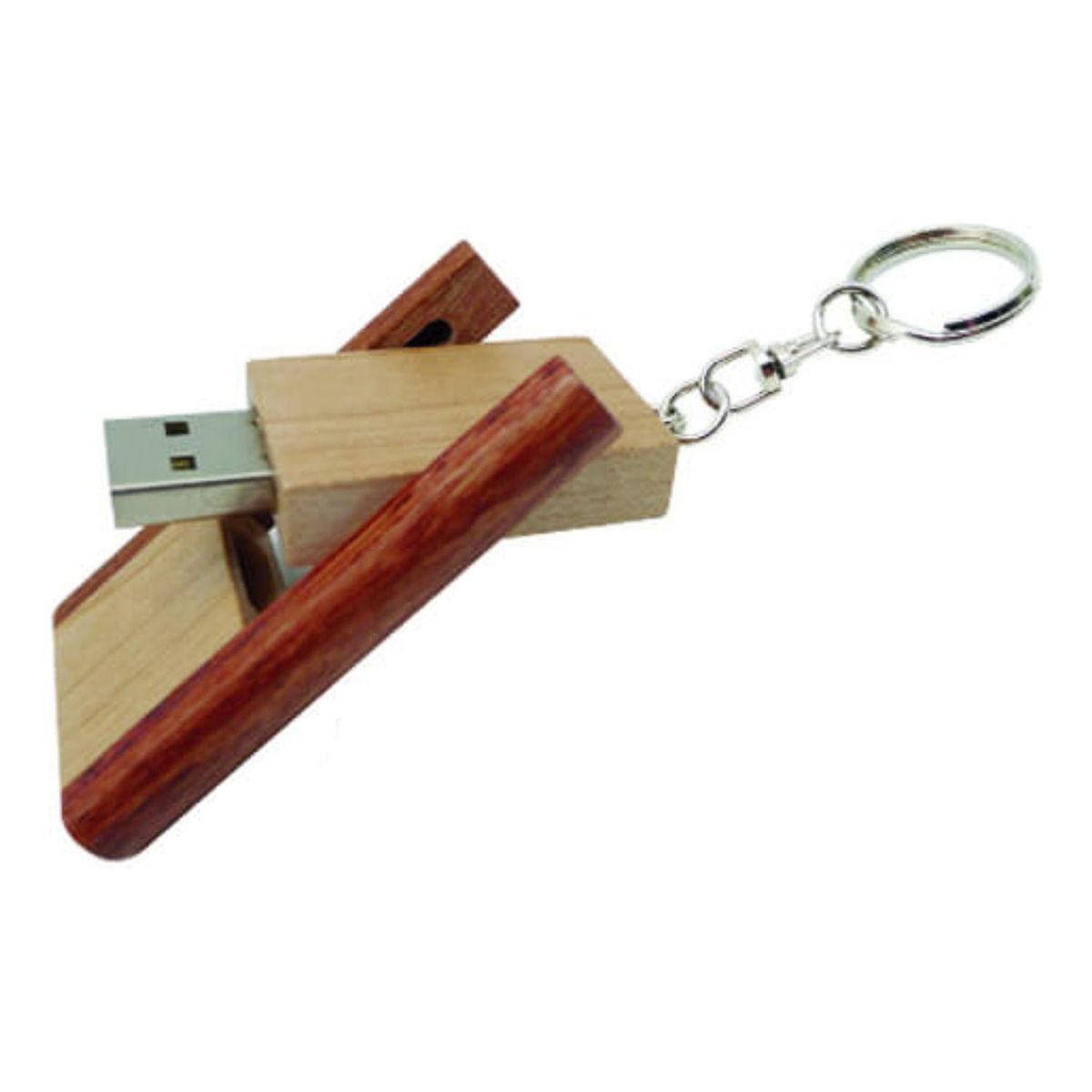 IMPORTCLICK - Pendrive Plegable Madera Llavero 16 GB