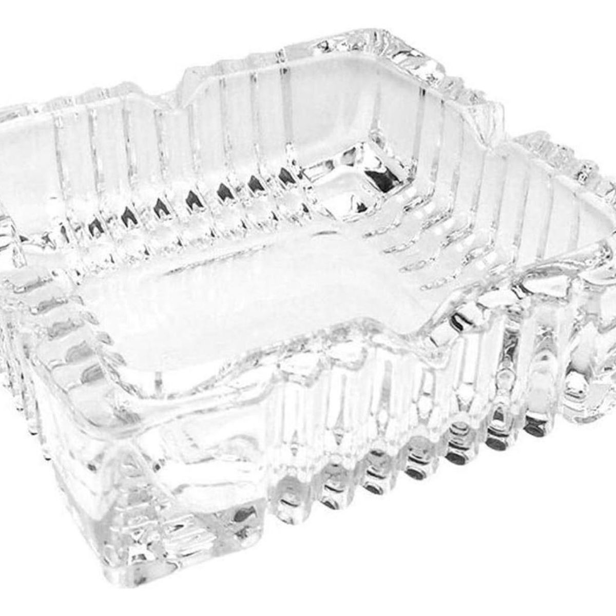 IMPORTCLICK - Set 3 Ceniceros Cristal Tallado 11.5x3 CM