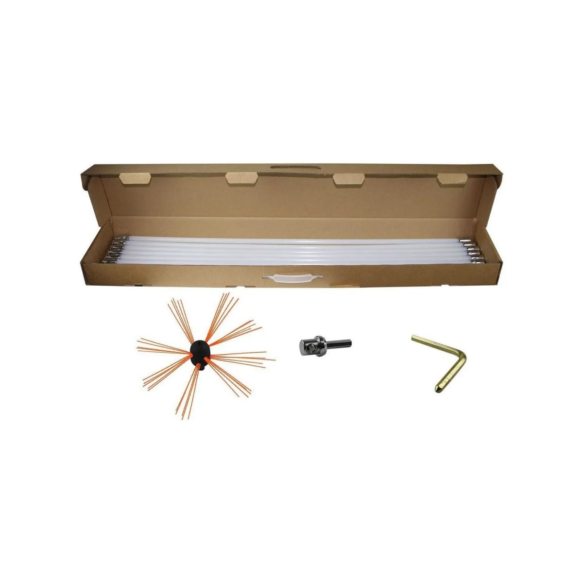 IMPORTCLICK - Set Limpia Chimenea Pellet Combustión Lenta 8 MTS