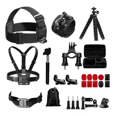 IMPORTCLICK - Kit 30 Accesorios Cámara Deportiva GoPro Estuche