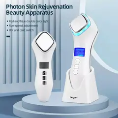 IMPORTCLICK - Masajeador Eléctrico Facial Terapia Rostro Ultrasónico Crioterapia Control