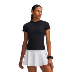 UNDER ARMOUR - Polera M/C UA Motion Fitted Negro Mujer
