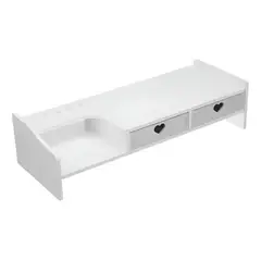IMPORTCLICK - Organizador Escritorio Base Monitor Madera Corazón