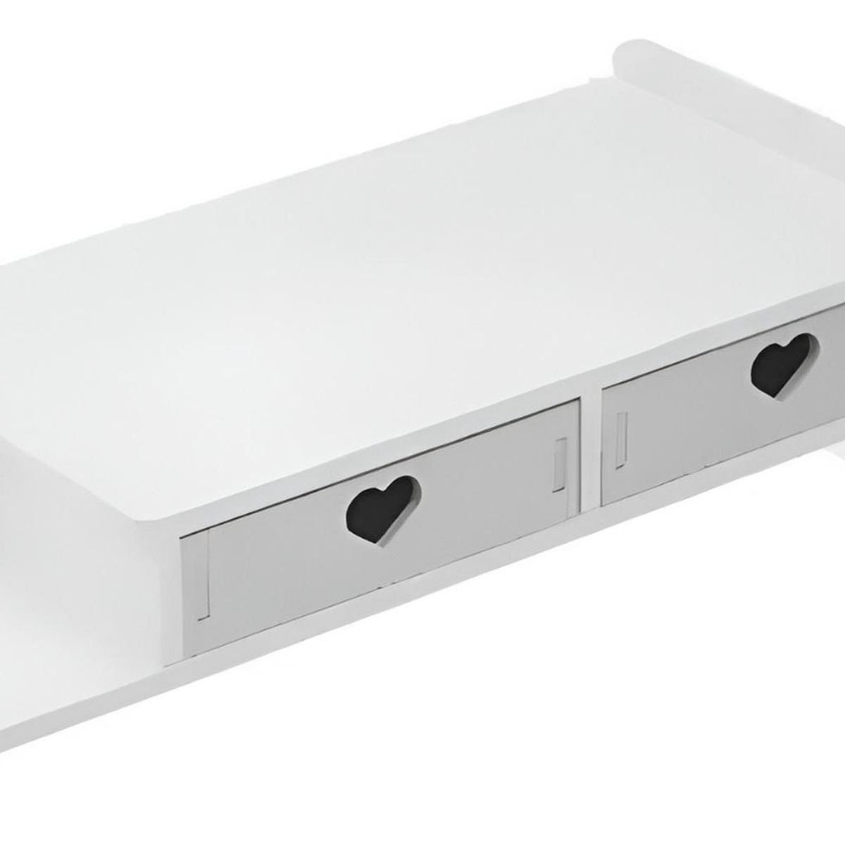 IMPORTCLICK - Organizador Escritorio Base Monitor Madera Corazón