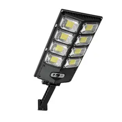 IMPORTCLICK - Foco Solar LED 8 Placas Sensor Movimiento 200 Watt Negro