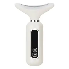IMPORTCLICK - Masajeador Reductivo SkinCare Cuello Rostro Ultrasónico Blanco