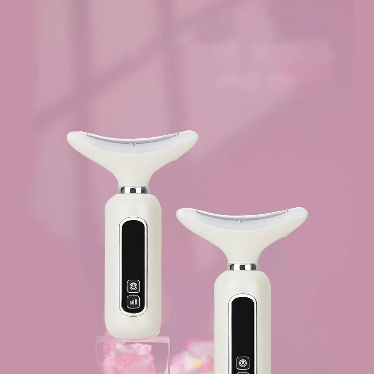 IMPORTCLICK - Masajeador Reductivo SkinCare Cuello Rostro Ultrasónico Blanco