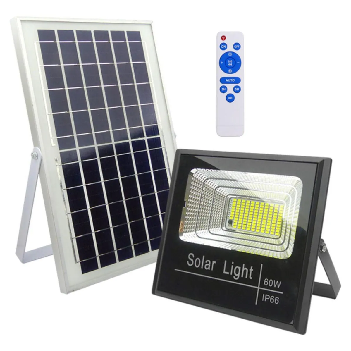 IMPORTCLICK - Foco Solar 112 LED 60 Watt Panel Solar Control Remoto