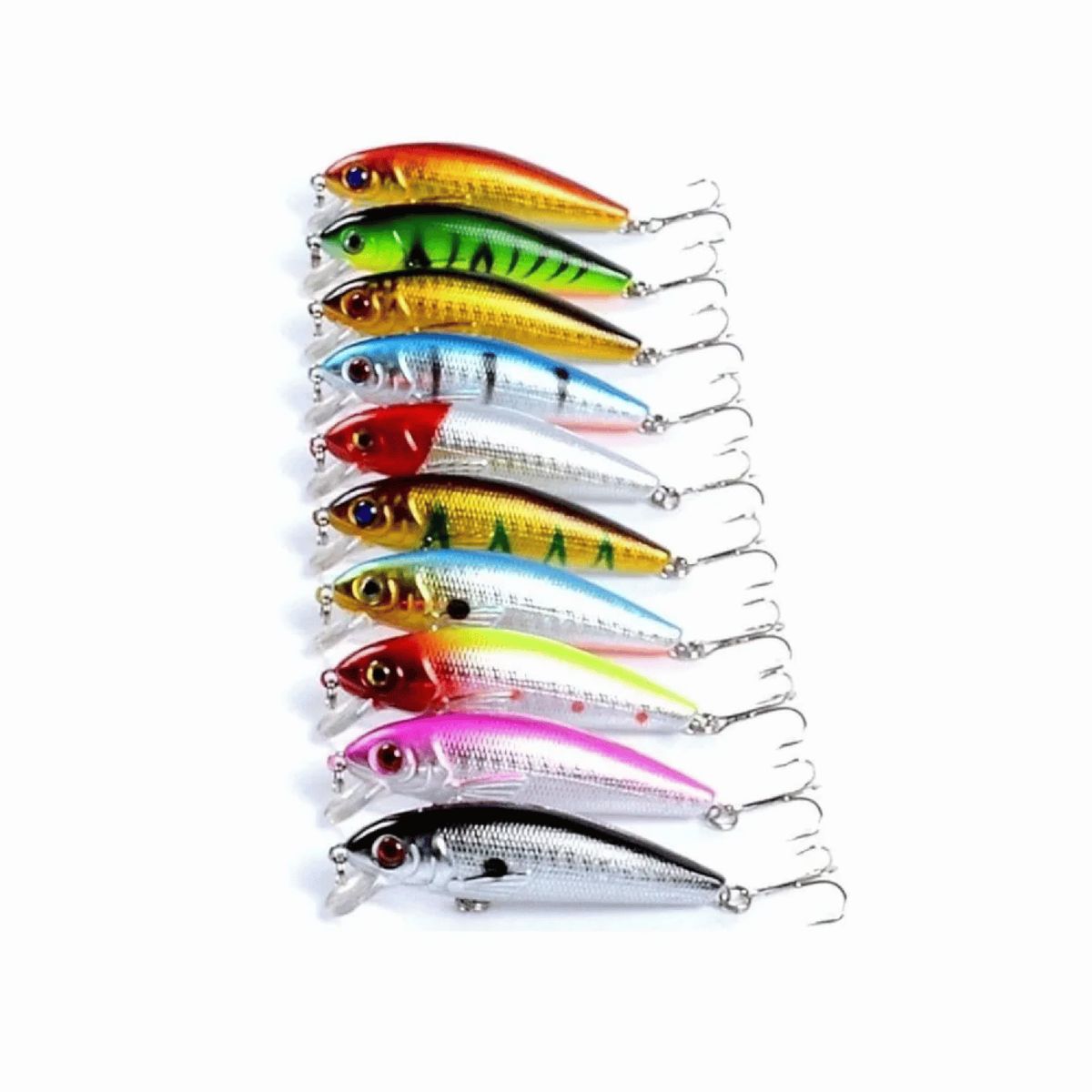 IMPORTCLICK - Pack 10 Señuelos Rapala Pesca Lenguado 7,2 CM