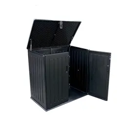 IMPORTCLICK - Bodega Baúl Multiuso Exterior Jardín 755 LT Negro 71x116x113 CM