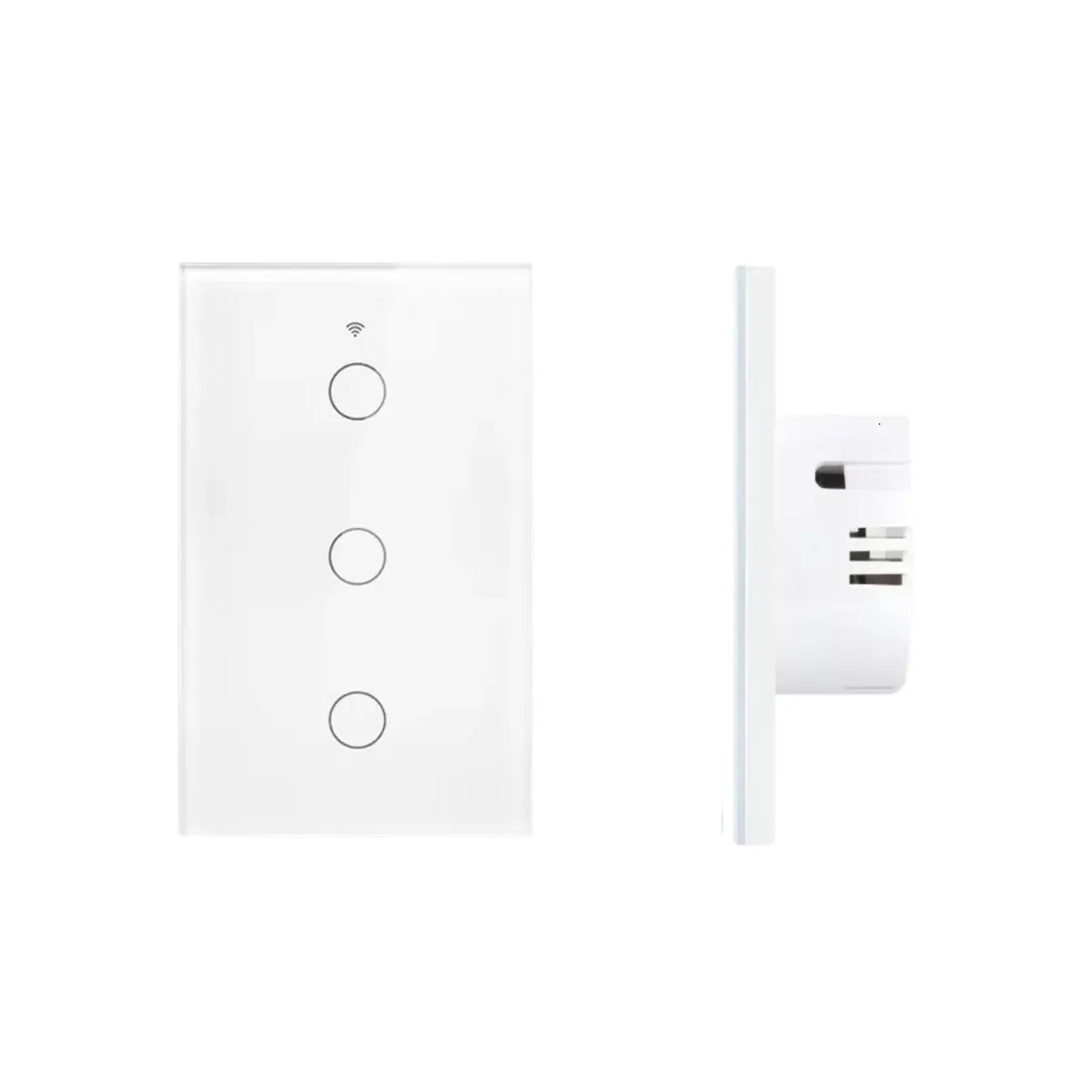 IMPORTCLICK - Interruptor Wifi Inteligente Neutro 2 Canales Blanco