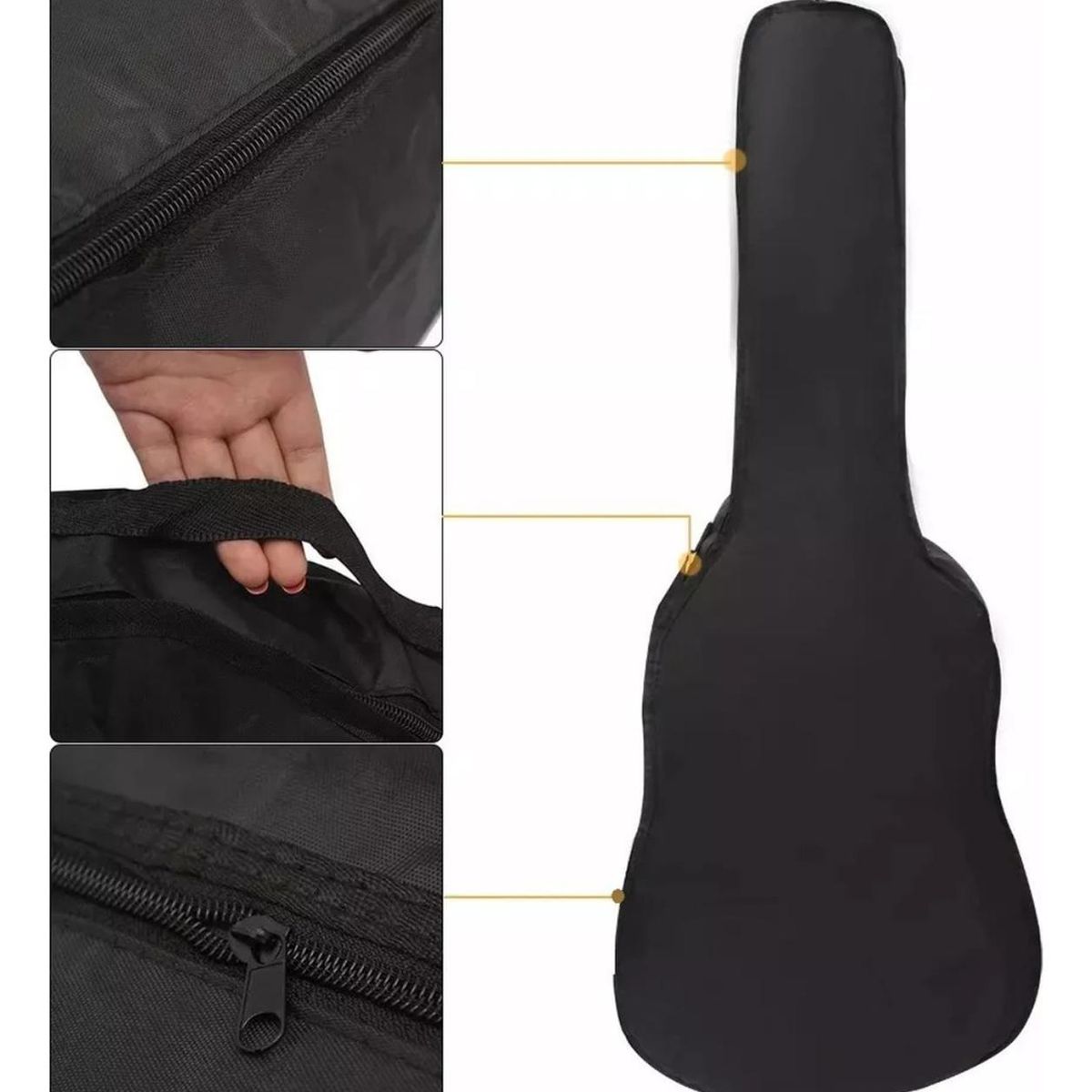 IMPORTCLICK - Funda Guitarra Acústica 40 Resistente Agua