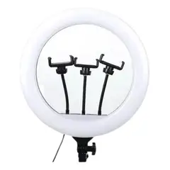 IMPORTCLICK - Aro Luz Profesional Gigante 45 CM 3 Soportes Trípode 2.10